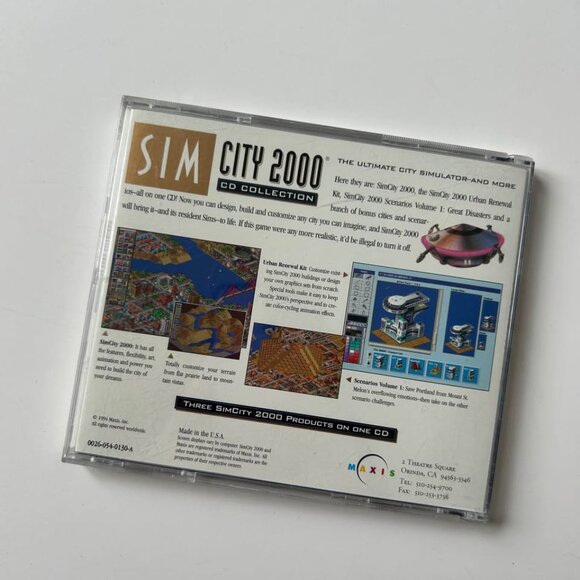 1994 SimCity 2000 Computer Game CD CD-ROM - Picture 2 of 4